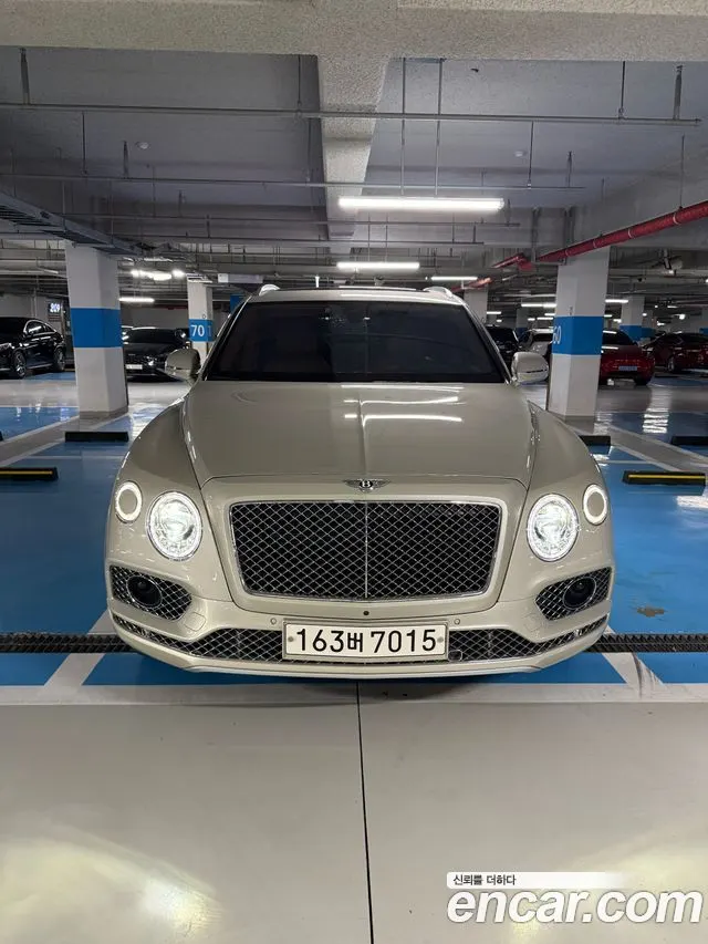 BENTLEY BENTAYGA 2017 — 71 000 км, белый-перламутр, Корея — под ключ — фото 3