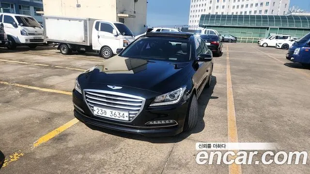 HYUNDAI GENESIS DH 2016 — 215 389 км, чёрный, Корея — под ключ — фото 1