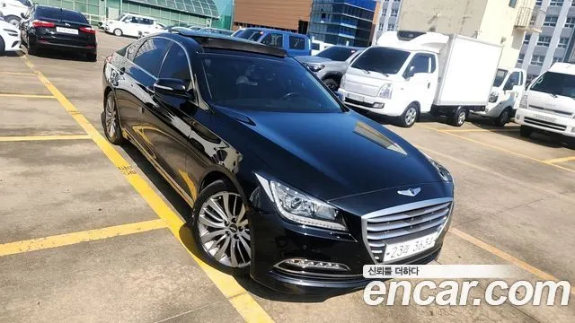 HYUNDAI GENESIS DH 2016 — 215 389 км, чёрный, Корея — под ключ — фото 2