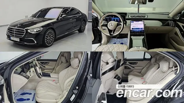 MERCEDES-BENZ S-CLASS W223 2022 — 81 009 км, чёрный, Корея — под ключ — фото 1