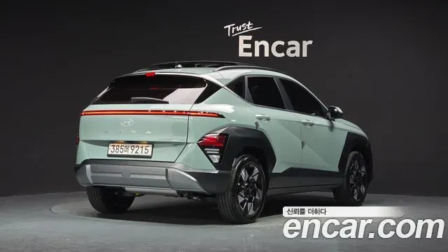 HYUNDAI KONA HYBRID 2025 — 3 425 км, тёмно-зелёный, Корея — под ключ — фото 2