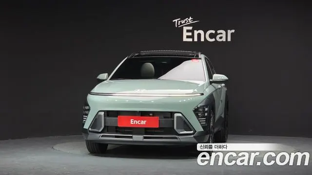 HYUNDAI KONA HYBRID 2025 — 3 425 км, тёмно-зелёный, Корея — под ключ — фото 3
