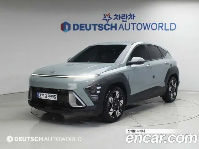 HYUNDAI KONA HYBRID 2024 — 67 750 км, тёмно-зелёный, Корея — под ключ — фото 1