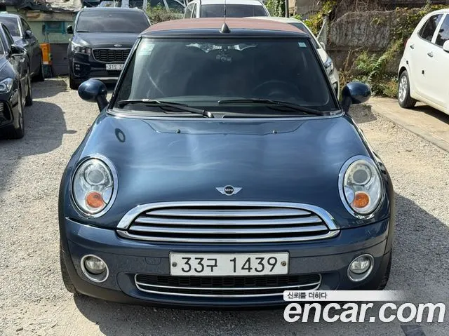 MINI COOPER CONVERTIBLE 2009 — 143 083 км, тёмно-зелёный, Корея — под ключ — фото 1