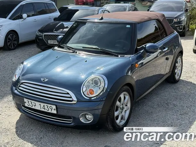 MINI COOPER CONVERTIBLE 2009 — 143 083 км, тёмно-зелёный, Корея — под ключ — фото 2