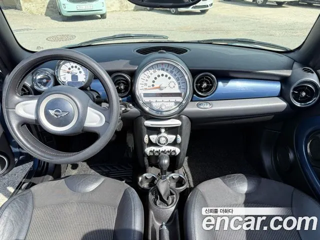 MINI COOPER CONVERTIBLE 2009 — 143 083 км, тёмно-зелёный, Корея — под ключ — фото 7