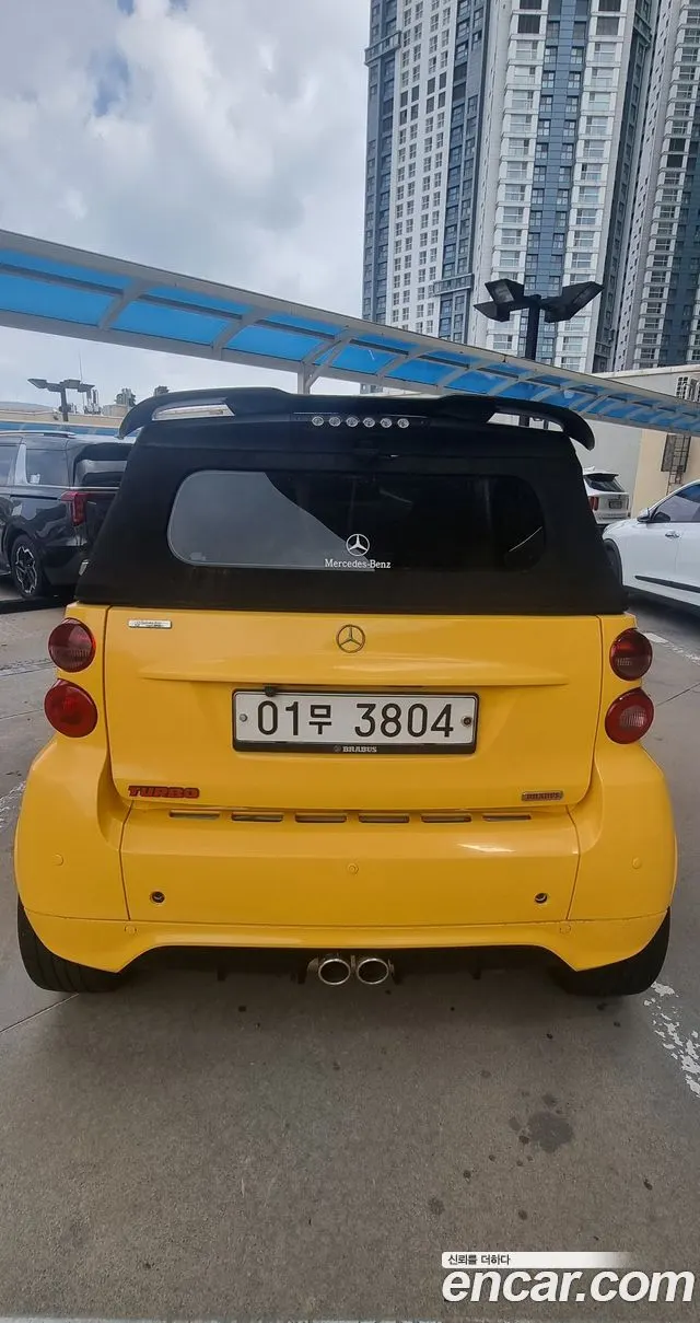 SMART FORTWO CABRIO 2012 — 145 000 км, жёлтый, Корея — под ключ — фото 4