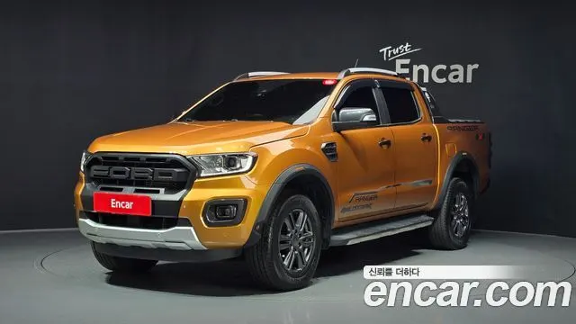 FORD RANGER 2022 — 28 003 км, оранжевый, Корея — под ключ — фото 1
