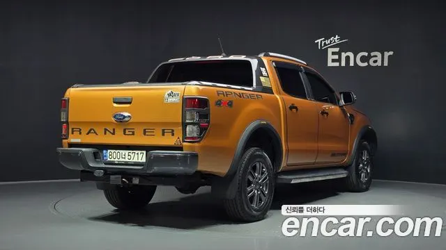 FORD RANGER 2022 — 28 003 км, оранжевый, Корея — под ключ — фото 2