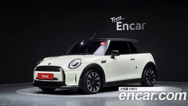 MINI COOPER CONVERTIBLE 2022 — 76 903 км, белый-перламутр, Корея — под ключ — фото 1