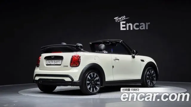MINI COOPER CONVERTIBLE 2022 — 76 903 км, белый-перламутр, Корея — под ключ — фото 2