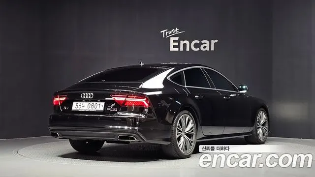 AUDI A7 2016 — 131 595 км, чёрный, Корея — под ключ — фото 2