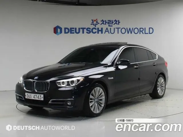 BMW 5 SERIES GT 2015 — 124 873 км, чёрный, Корея — под ключ — фото 12