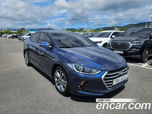 HYUNDAI AVANTE 2017 — 121 546 км, синий, Корея — под ключ — фото 11