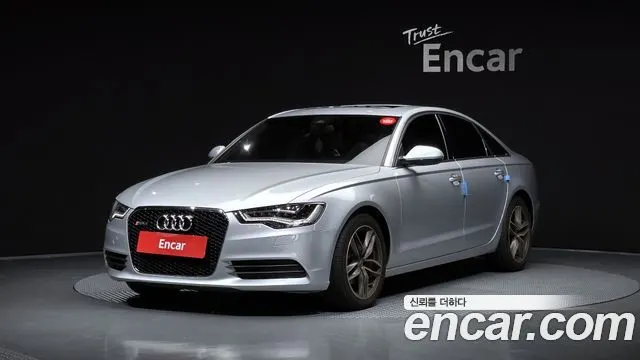 AUDI A6 2015 — 131 467 км, серебристый, Корея — под ключ — фото 1