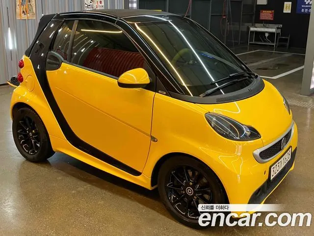 SMART FORTWO CABRIO 2013 — 123 400 км, жёлтый, Корея — под ключ — фото 6