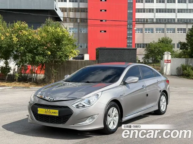 HYUNDAI SONATA HYBRID 2014 — 197 111 км, серебристо-серый, Корея — под ключ — фото 1