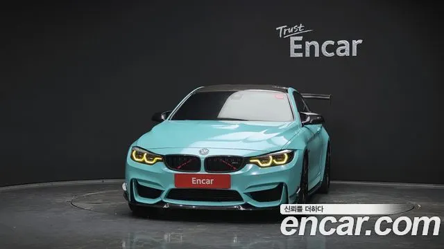 BMW M4 2018 — 93 903 км, голубой, Корея — под ключ — фото 3