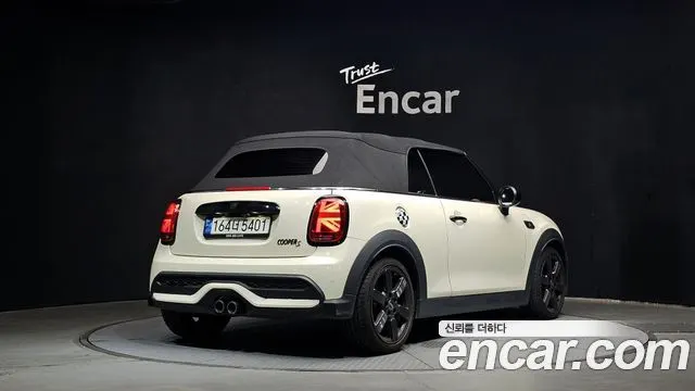 MINI COOPER S CONVERTIBLE 2022 — 41 535 км, белый-перламутр, Корея — под ключ — фото 2