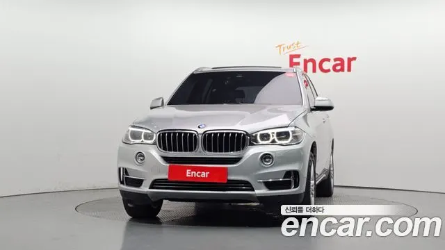 BMW X5 2015 — 123 693 км, серебристо-серый, Корея — под ключ — фото 3