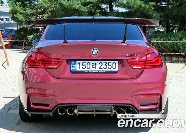BMW M4 2016 — 221 246 км, синий, Корея — под ключ — фото 4