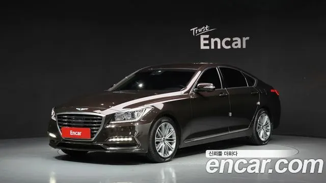 GENESIS G80 2019 — 121 284 км, коричневый, Корея — под ключ — фото 1
