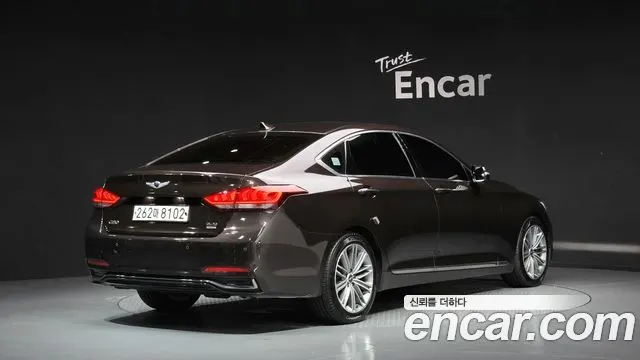 GENESIS G80 2019 — 121 284 км, коричневый, Корея — под ключ — фото 2