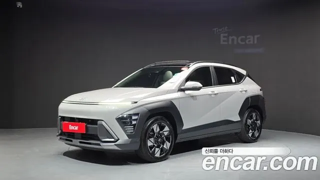 HYUNDAI KONA HYBRID 2023 — 55 816 км, серебристо-серый, Корея — под ключ — фото 1