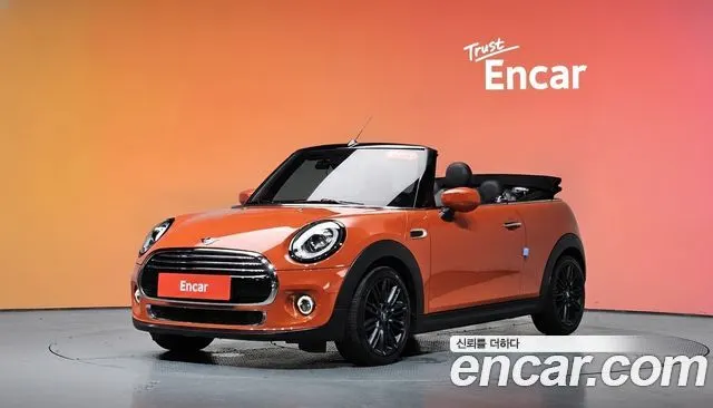 MINI COOPER CONVERTIBLE 2020 — 75 261 км, оранжевый, Корея — под ключ — фото 2
