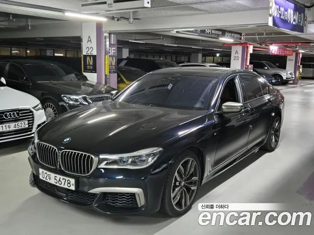 BMW 7 SERIES 2019 — 97 800 км, чёрный, Корея — под ключ — фото 2