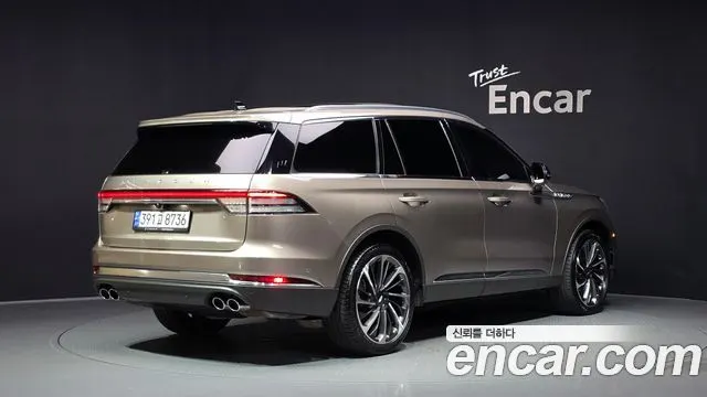 LINCOLN AVIATOR 2021 — 39 130 км, светло-золотистый, Корея — под ключ — фото 2