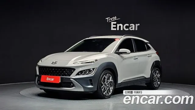 HYUNDAI KONA HYBRID 2023 — 39 323 км, серебристо-серый, Корея — под ключ — фото 1