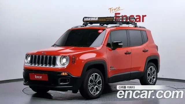 JEEP RENEGADE 2015 — 100 830 км, красный, Корея — под ключ — фото 1