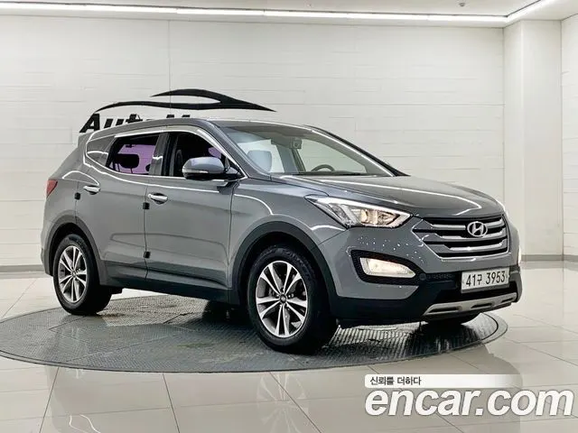 HYUNDAI SANTA FE 2015 — 143 312 км, серебристо-серый, Корея — под ключ — фото 2