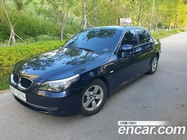 BMW 5 SERIES 2009 — 150 000 км, синий, Корея — под ключ — фото 2