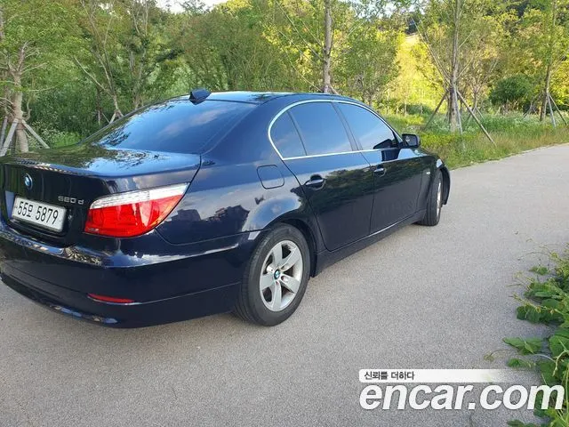 BMW 5 SERIES 2009 — 150 000 км, синий, Корея — под ключ — фото 6