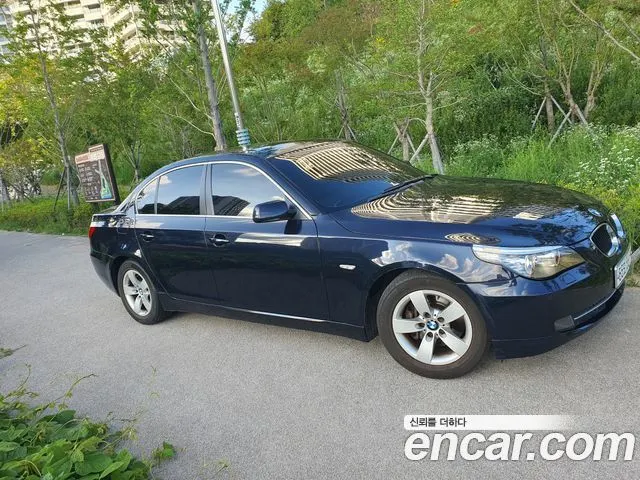 BMW 5 SERIES 2009 — 150 000 км, синий, Корея — под ключ — фото 7