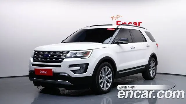 FORD EXPLORER 2016 — 159 855 км, белый, Корея — под ключ — фото 1