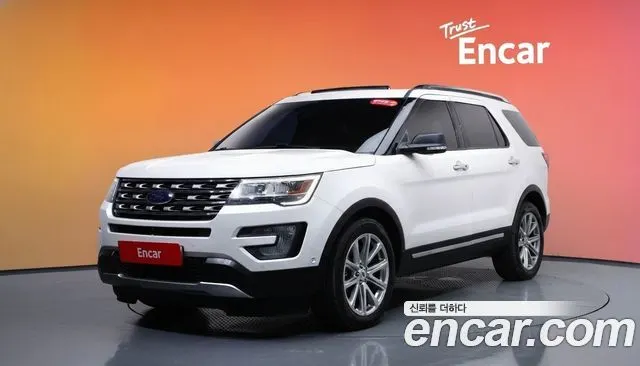 FORD EXPLORER 2016 — 159 855 км, белый, Корея — под ключ — фото 2