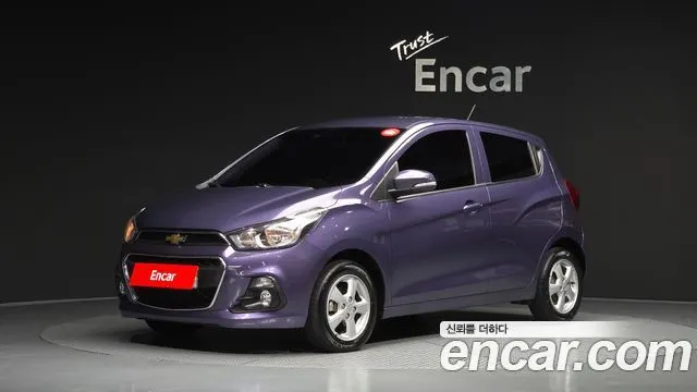 CHEVROLET SPARK 2017 — 59 446 км, фиолетовый, Корея — под ключ — фото 1