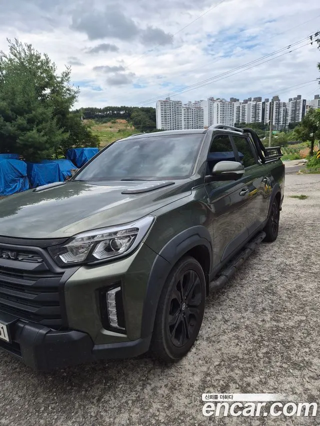 KGM REXTON SPORTS KHAN 2022 — 88 000 км, тёмно-зелёный, Корея — под ключ — фото 1
