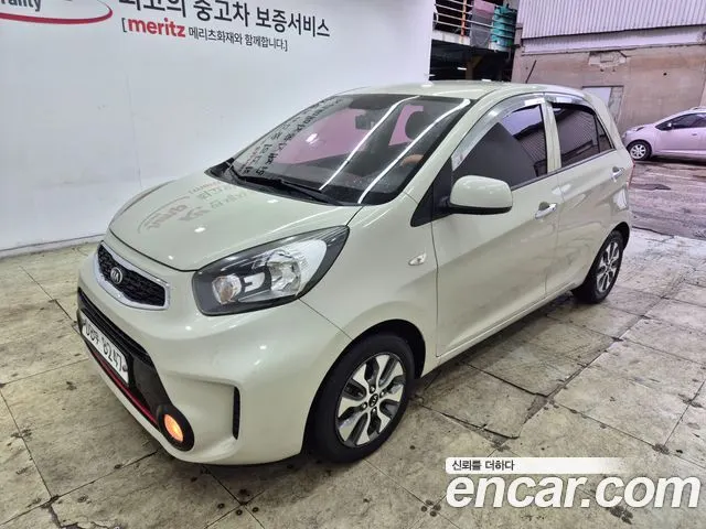 KIA MORNING 2016 — 107 844 км, белый-перламутр, Корея — под ключ — фото 3