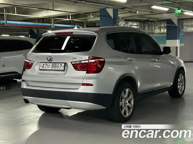 BMW X3 2011 — 221 917 км, серебристый, Корея — под ключ — фото 5