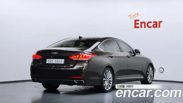 HYUNDAI GENESIS DH 2016 — 93 411 км, коричневый, Корея — под ключ — фото 2
