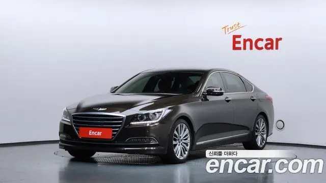 HYUNDAI GENESIS DH 2016 — 93 411 км, коричневый, Корея — под ключ — фото 12