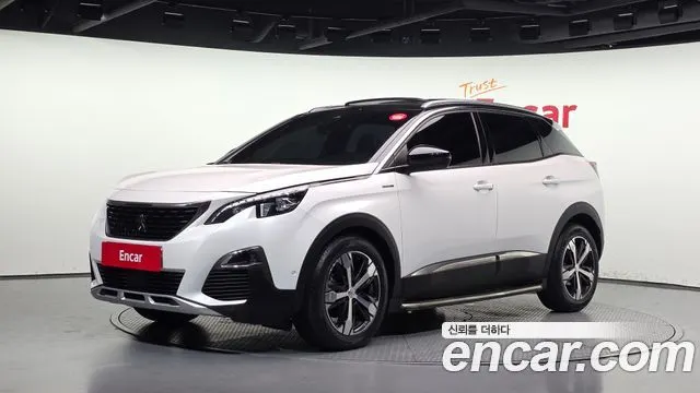 PEUGEOT 3008 2019 — 141 299 км, белый, Корея — под ключ — фото 1