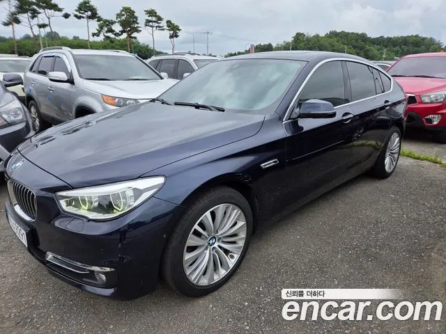 BMW 5 SERIES GT 2017 — 145 592 км, синий, Корея — под ключ — фото 3