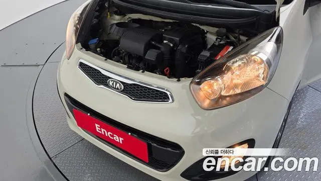 KIA MORNING 2015 — 114 363 км, белый-перламутр, Корея — под ключ — фото 6
