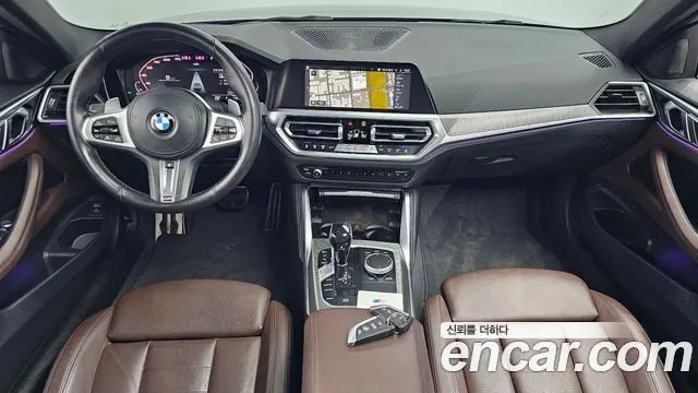 BMW 4 SERIES 2021 — 121 544 км, тёмно-зелёный, Корея — под ключ — фото 7