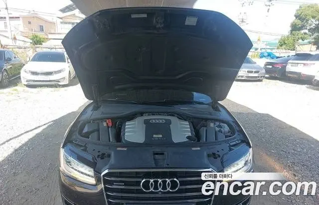 AUDI A8 2015 — 146 600 км, чёрный, Корея — под ключ — фото 3